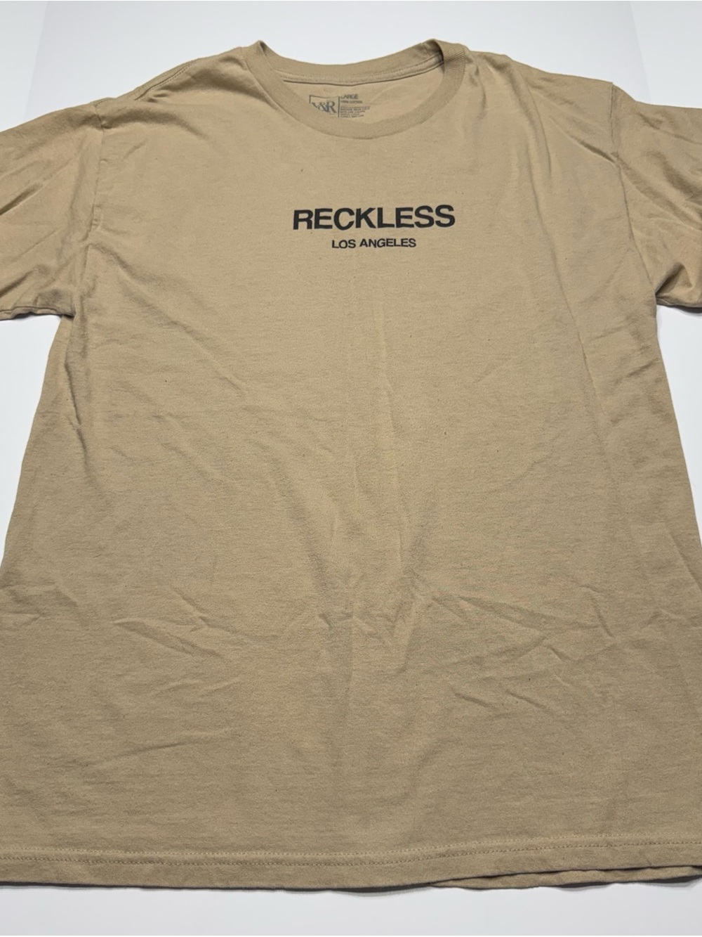 Young & Reckless Tan 'Reckless Los Angeles' Short Sleeve Tee